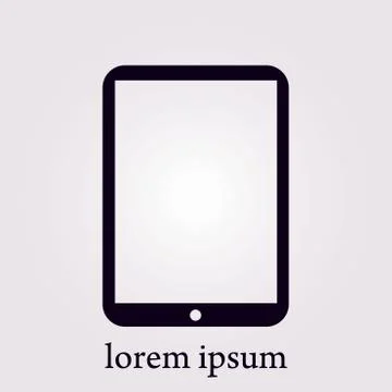 Tablet PC icon. Stock Illustration