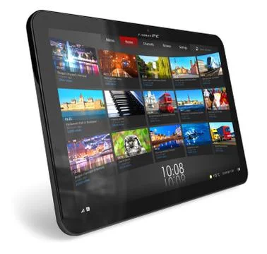 Tablet PC Stock Illustration