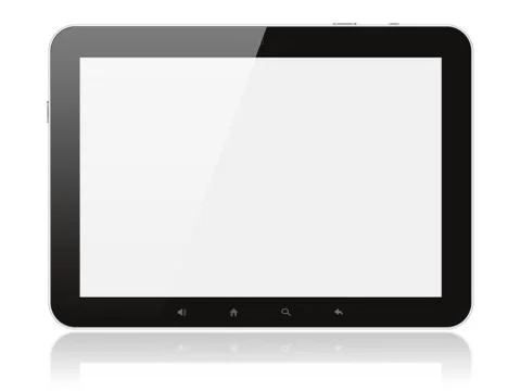 Tablet pc isolated Stock Photos