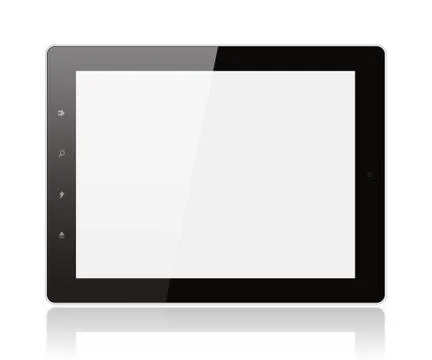 Tablet pc isolated Stock Photos