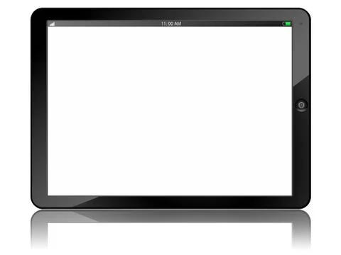 Tablet PC isolated Stock Photos