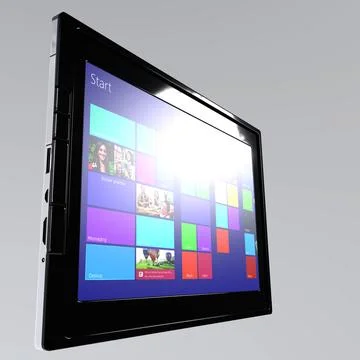 Tablet Pc isolated on white background Stock Illustration