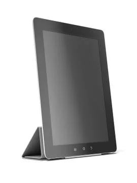 Tablet pc isolated on white 库存插图