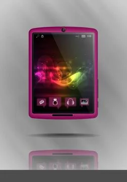 Tablet Pc Mobile Phone. Tablet Pc Mobile Phone. Vector Illustration. Eps 1... Stock Photos