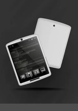 Tablet Pc Mobile Phone. Tablet Pc Mobile Phone. Vector Illustration. Eps 1... Stock Photos