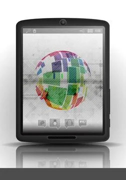 Tablet Pc Mobile Phone. Tablet Pc Mobile Phone. Vector Illustration. Eps 1... Stock Photos