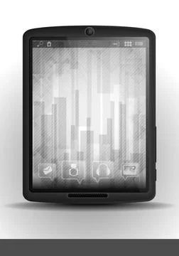 Tablet Pc Mobile Phone. Tablet Pc Mobile Phone. Vector Illustration. Eps 1... Stock Photos