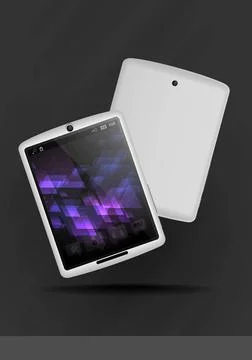 Tablet Pc Mobile Phone. Tablet Pc Mobile Phone. Vector Illustration. Eps 1... Stock Photos
