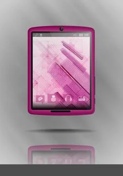 Tablet Pc Mobile Phone. Tablet Pc Mobile Phone. Vector Illustration. Eps 1... Stock Photos