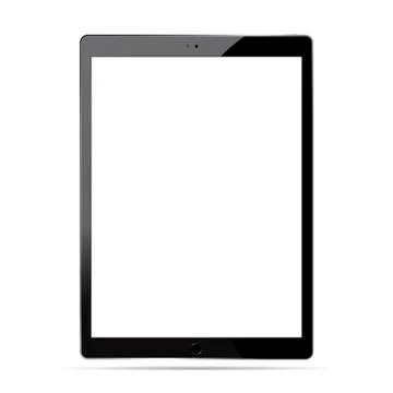 Tablet pc mockup set. Mobile device illustration. Illustrazione stock
