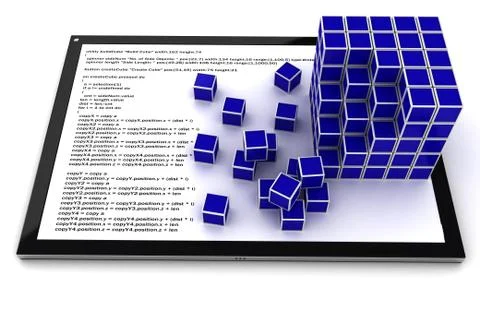 Tablet PC Software - conceptual image Stock Illustration