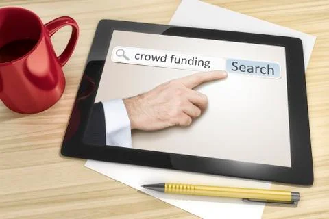 Tablet pc at the table Stock Illustration