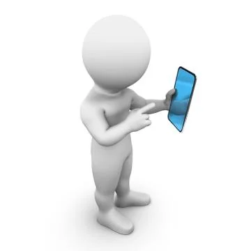 Tablet pc with touchscreen Stock Illustration