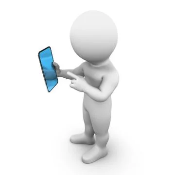 Tablet pc with touchscreen Stock Illustration