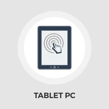 Tablet PC vector flat icon イラスト素材