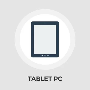 Tablet PC vector flat icon Stockillustratie