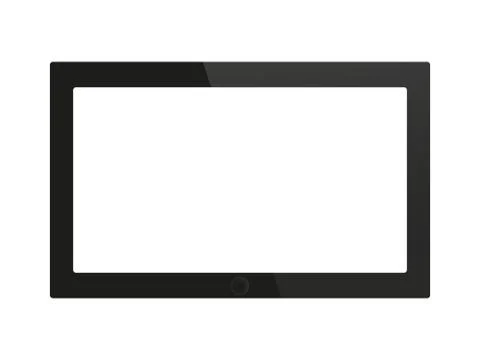 Tablet pc on white background. Stock Photos