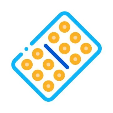 Tablet plate icon vector outline illustration Stock Illustration