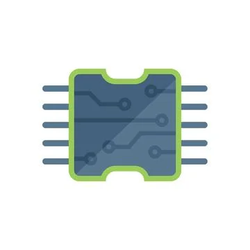 Tablet processor icon flat vector. Phone broken 스톡 일러스트