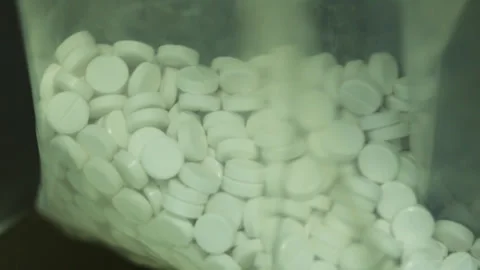 Tablet Production Conveyor in Pharmaceutical Laboratory Stock Footage 333461137