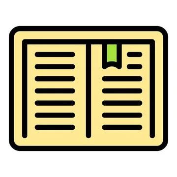 Tablet reading book icon vector flat Stock Illustration