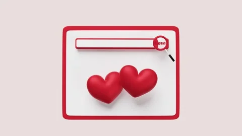 Tablet with red double heart, magnifying glass, smartphone isolated on pink.. Stock Footage 277862515