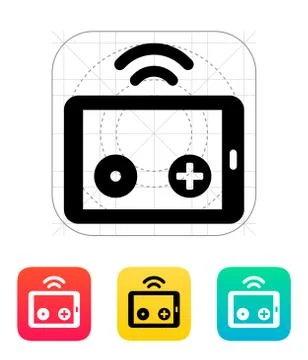 Tablet remote controller icon Stock Illustration