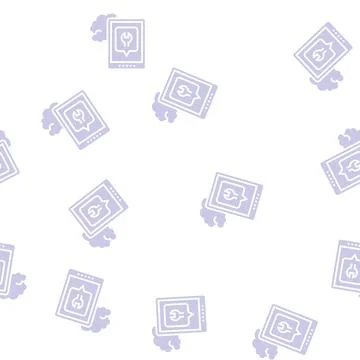 Tablet repair glyph seamless pattern Stock Illustration