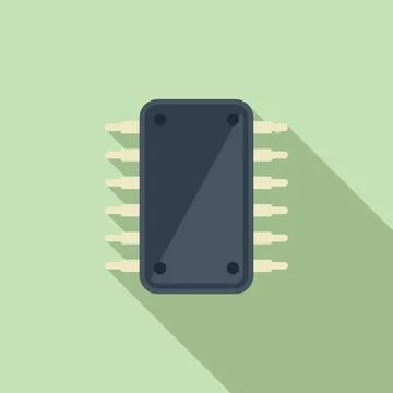 Tablet repair tranzistor icon flat vector. Phone broken Illustrazione stock