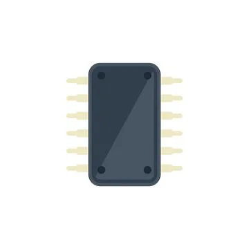 Tablet repair tranzistor icon flat vector. Phone broken Stock Illustration