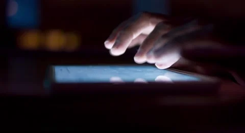 Tablet Screen Hand Finger Touching Taping App Application Software Developer Ios Stock Footage 49616565