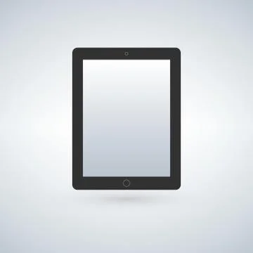 Tablet screen icon. Modern simple flat device sign. Trendy vector mockup disp Stock Illustration