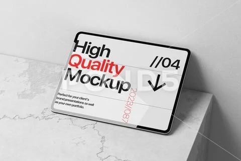 Tablet Screen Mockup Display PSD Template