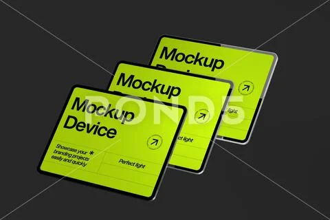 Tablet Screen Presentation Mockup PSD Template