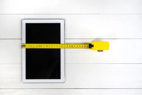 Tablet screen size. Stock Photos