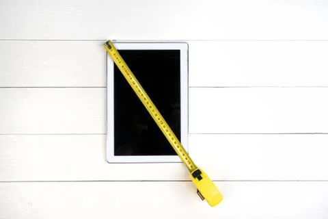 Tablet screen size. Stock Photos