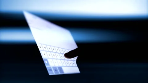 Tablet screen touch 6 Stock Footage 54650875