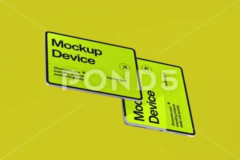 Tablet Screen UI Mockup PSD Template