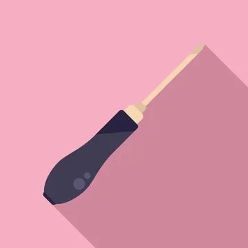 Tablet screwdriver icon flat vector. Repair phone Stock Illustration