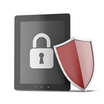 Tablet security Stock-Illustration