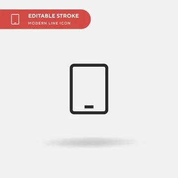 Tablet Simple vector icon. Illustration symbol design template for web mobile Stock Illustration