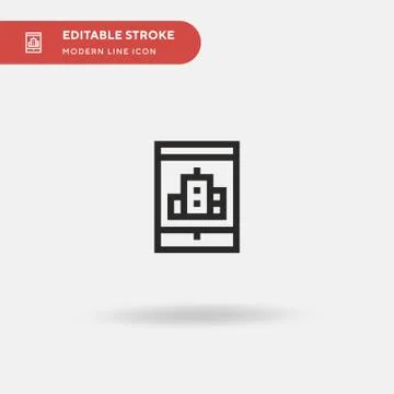 Tablet Simple vector icon. Illustration symbol design template for web mobile Stock Illustration