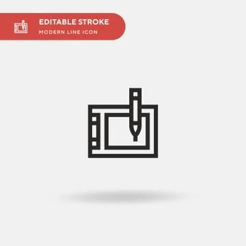 Tablet Simple vector icon. Illustration symbol design template for web mobile Illustrazione stock