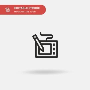 Tablet Simple vector icon. Illustration symbol design template for web mobile Illustrazione stock