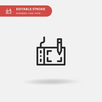 Tablet Simple vector icon. Illustration symbol design template for web mobile Illustrazione stock
