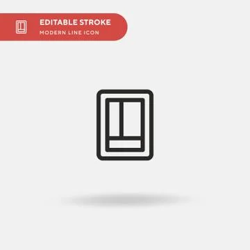 Tablet Simple vector icon. Illustration symbol design template for web mobile Illustrazione stock