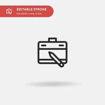 Tablet Simple vector icon. Illustration symbol design template for web mobile Illustrazione stock