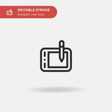 Tablet Simple vector icon. Illustration symbol design template for web mobile Stock Illustration