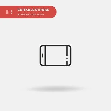 Tablet Simple vector icon. Illustration symbol design template for web mobile Illustrazione stock