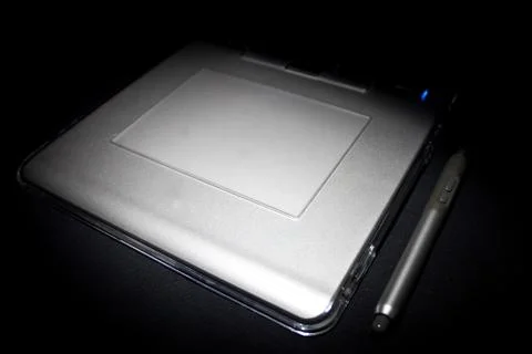 Tablet with stylus Stock Photos